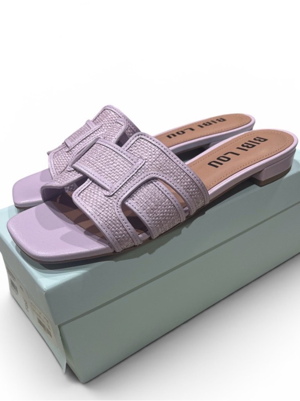 BIBI LOU Holly Flats Pink/ lavender Sandals. Women’s Size 39